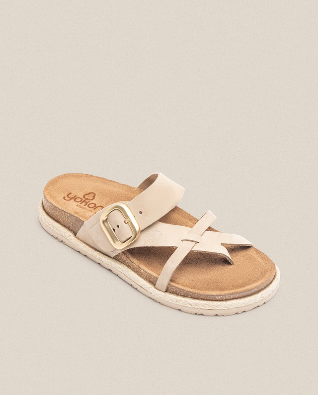 yokono Sandalia plana Arena 003 beige Rebajas de fábrica