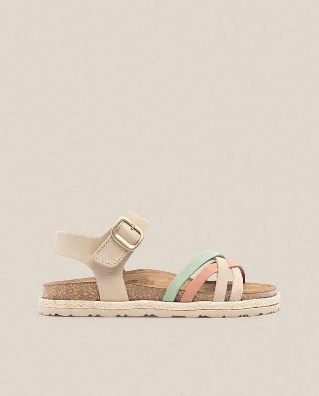 yokono Sandalia plana Arena 001 beige Descuento