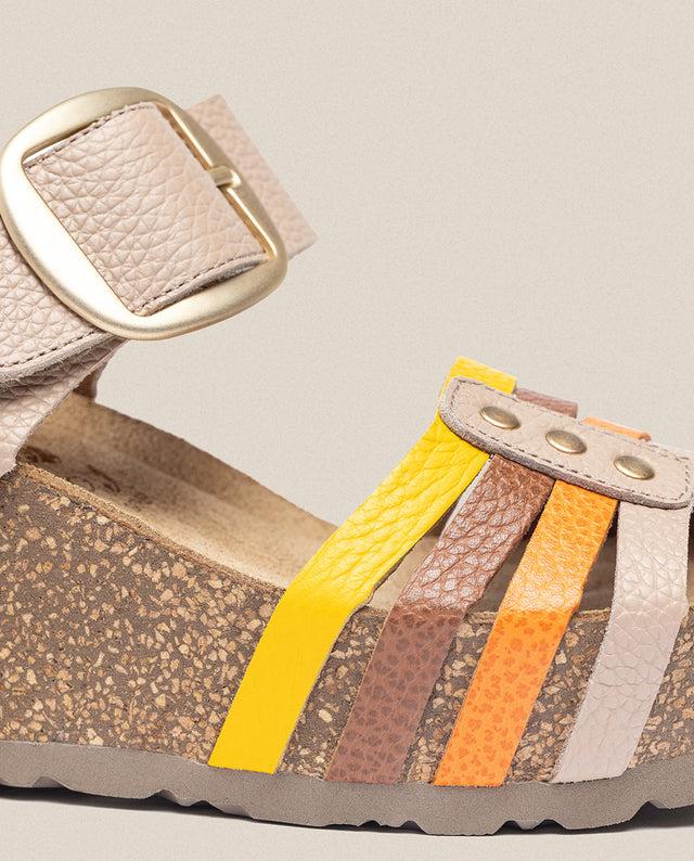 yokono Sandalia cuña Bari 304 beige Tienda