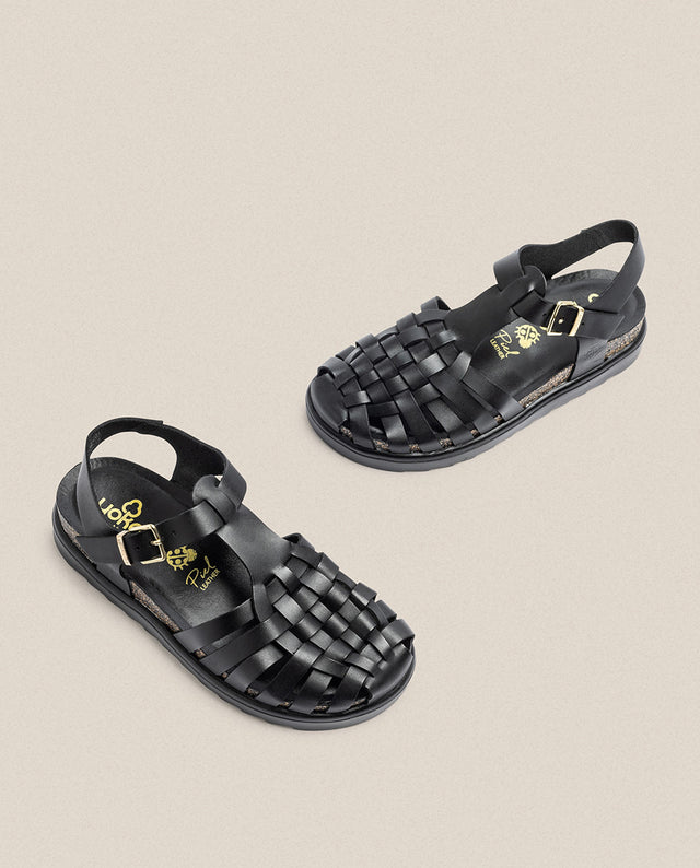yokono Sandalia de plataforma Tunez 017 negro Tienda