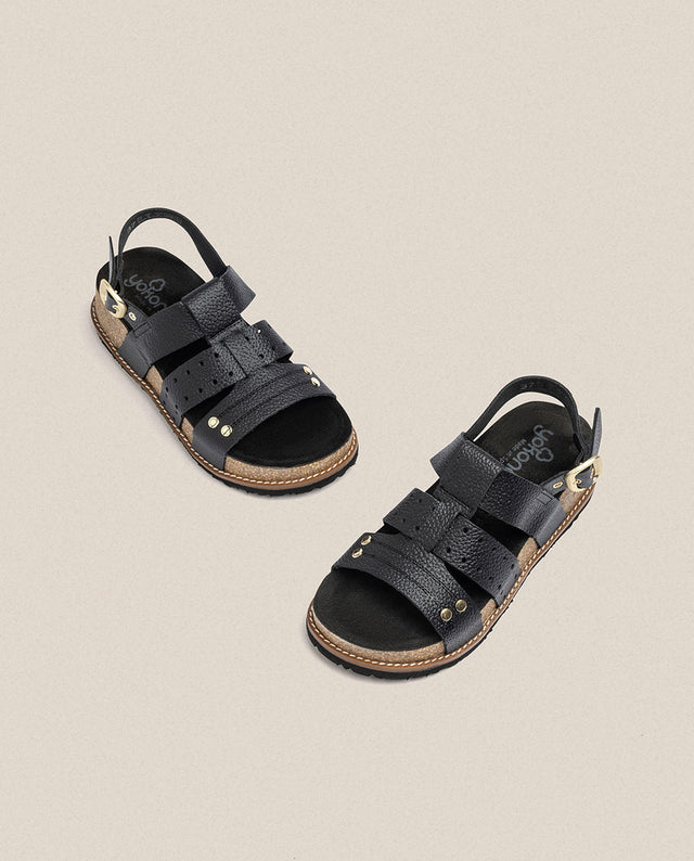 yokono Sandalia de plataforma Oca 007 negro Rebajas top