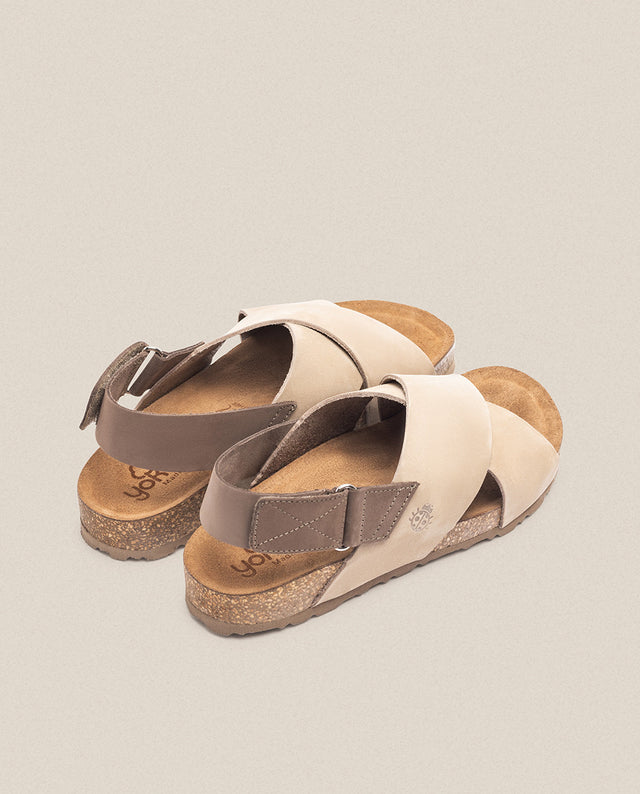 yokono Sandalia plana Jerba 134 beige Envío gratis