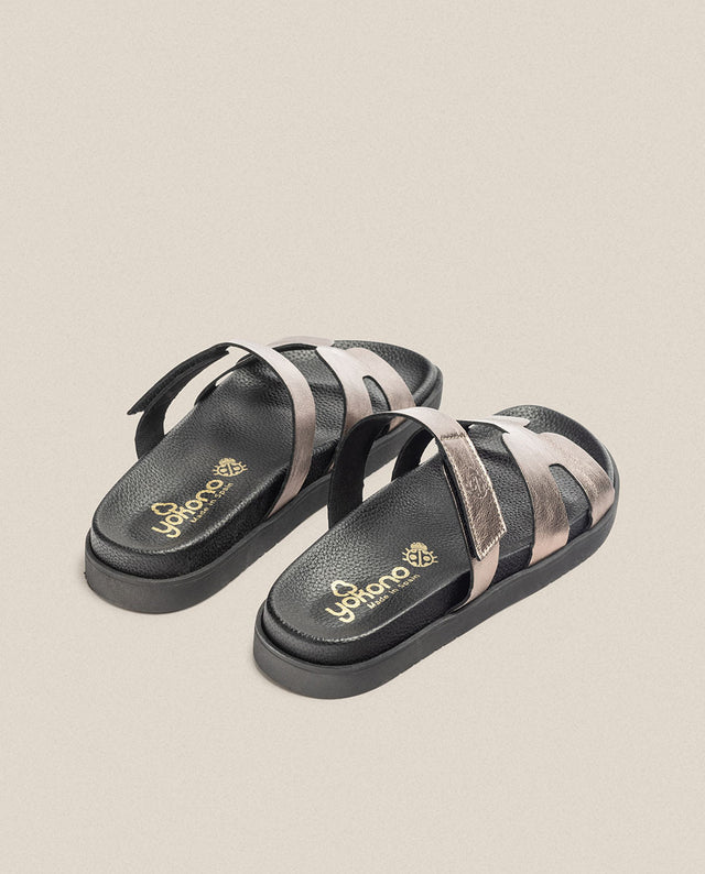 yokono Sandalia plana Morena 125 gris Superdescuento