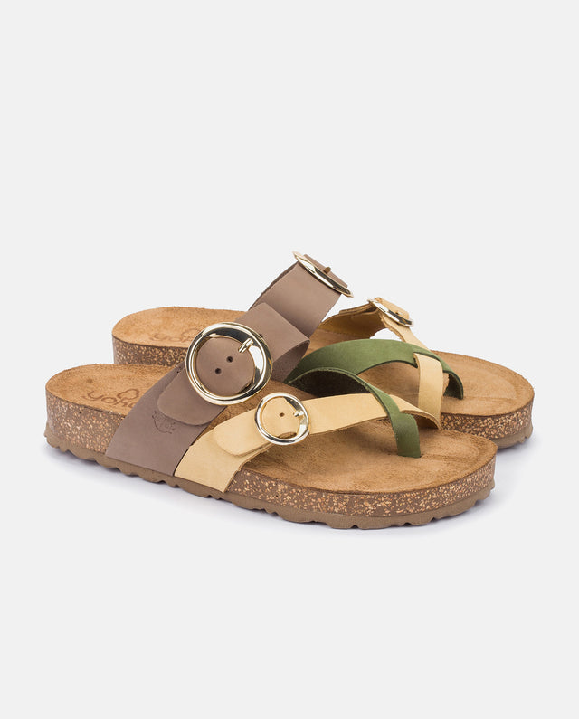 yokono Sandalia plana Jerba 122 amarillo Oferta exclusiva