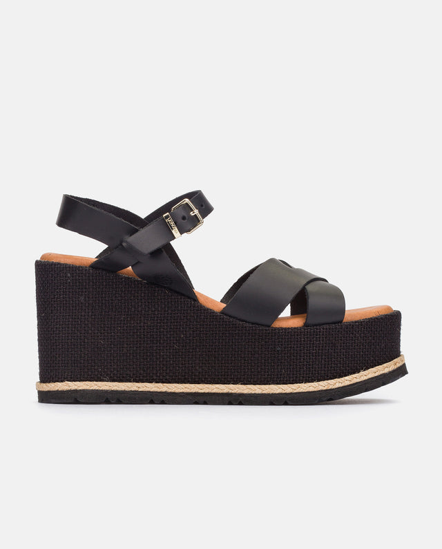 yokono Sandalia plana Lanzarote 003 negro Última moda