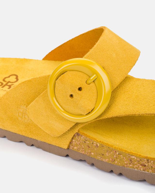 yokono Sandalia plana Rolan 113 amarillo Descuento por venta flash