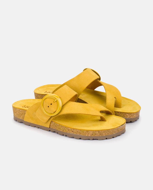 yokono Sandalia plana Rolan 113 amarillo Descuento por venta flash