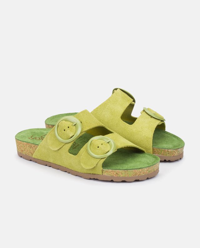 yokono Sandalia plana Rolan 700 verde Ofertas especiales