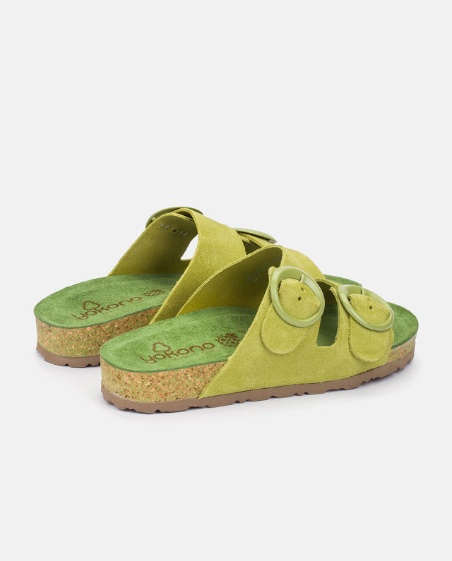 yokono Sandalia plana Rolan 700 verde Ofertas especiales