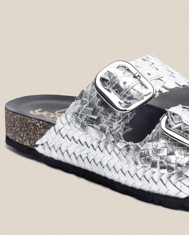 yokono Sandalia plana Jerba 143 plata Grandes ahorros