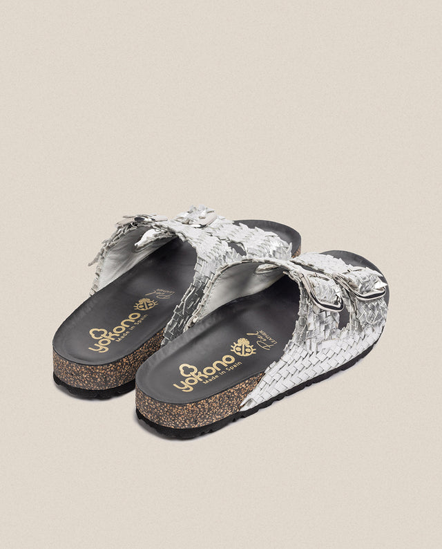 yokono Sandalia plana Jerba 143 plata Grandes ahorros
