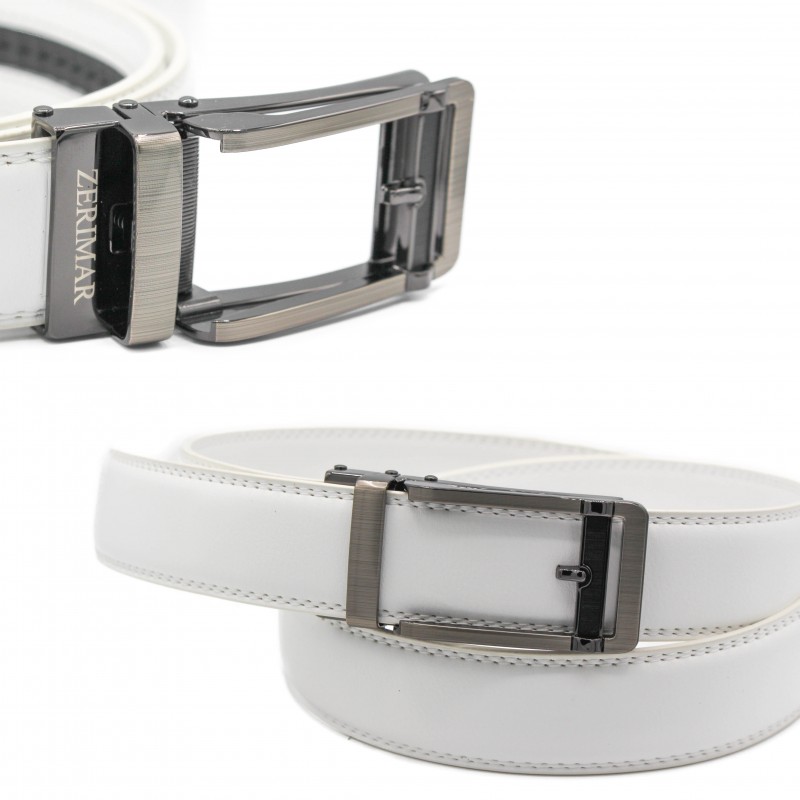 zerimar shoes Cinturón de piel con hebilla automatica de 3 cm modelo GOZAG En oferta