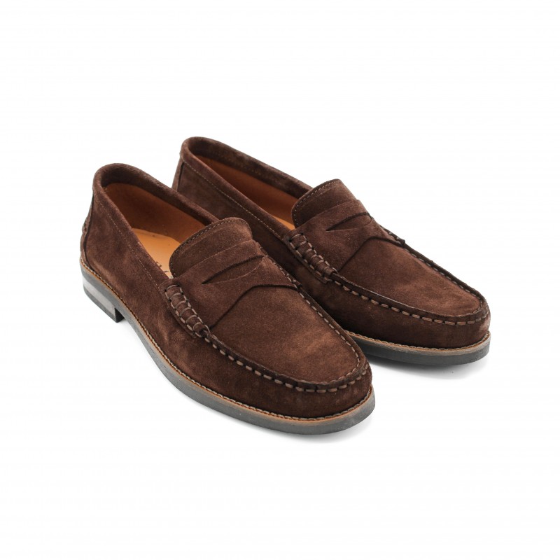 zerimar shoes Mocasines de piel de serraje modelo GLAMO Libre de impuestos