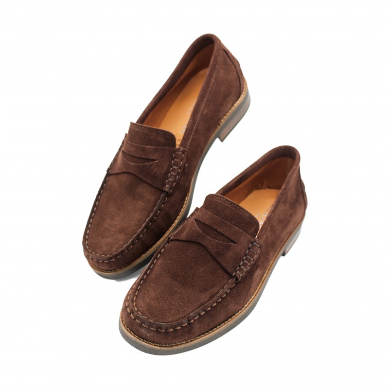 zerimar shoes Mocasines de piel de serraje modelo GLAMO Libre de impuestos