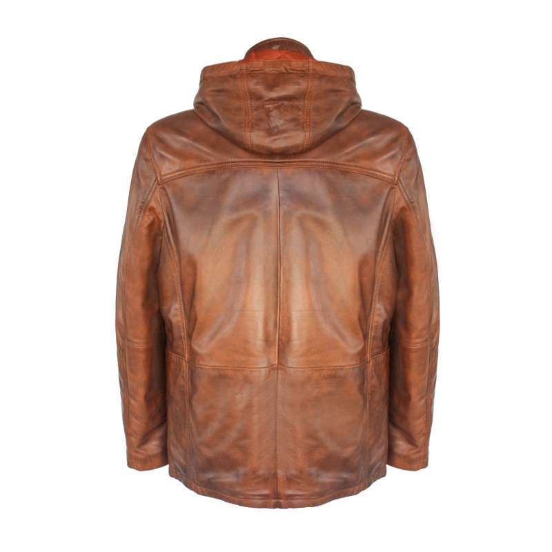 zerimar shoes Parka de piel con capucha removible MASERTO Última moda