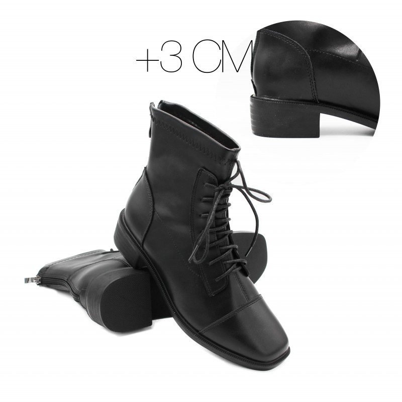 zerimar shoes Botas de cordones con punta cuadrada modelo LIBBY Ofertas de temporada