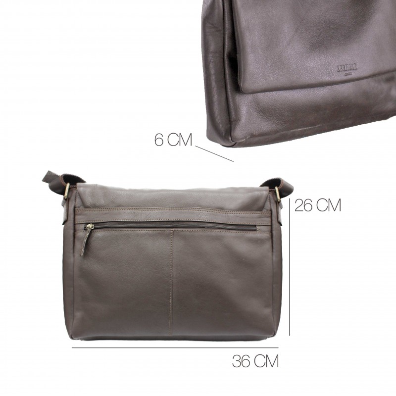 zerimar shoes Maletín de piel multiespacio 26x36x6 cm VALS Ofertas especiales