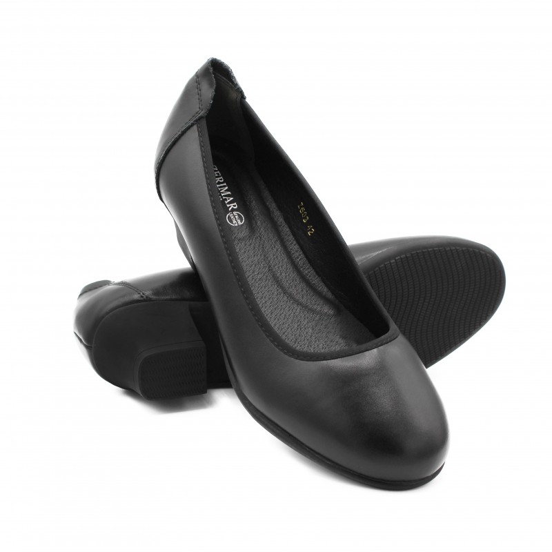 zerimar shoes Zapato de Piel Profesional para Oficina y Eventos - tacón 4 5 cm Devoluciones gratuitas