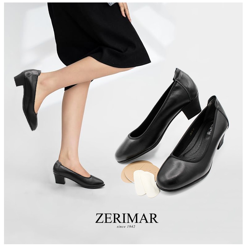 zerimar shoes Zapato de Piel Profesional para Oficina y Eventos - tacón 4 5 cm Devoluciones gratuitas