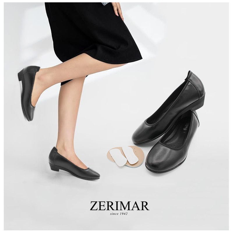 zerimar shoes Zapato de Piel Profesional para Oficina y Eventos - tacón 3 5 cm 2025