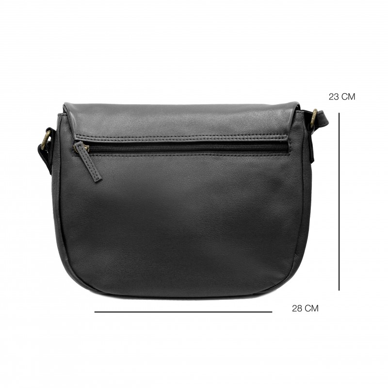 zerimar shoes Bolso de solapa de piel 23x28x5 cm CORDE En oferta