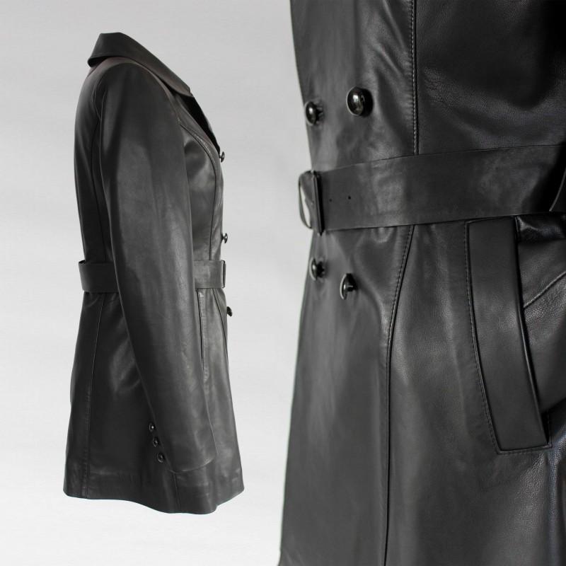 zerimar shoes Gabardina corta con botones modelo MESSHO Rebajas baratas