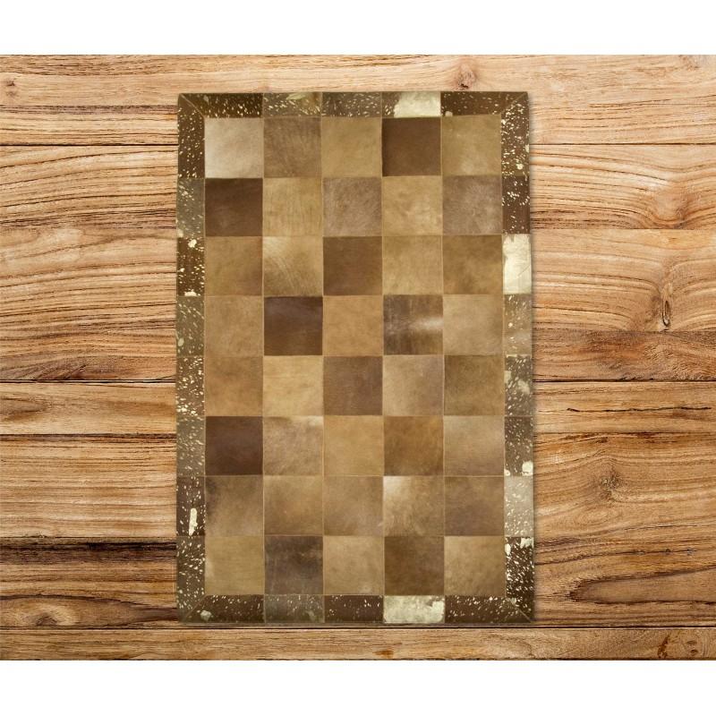 zerimar shoes Alfombra Patchwork Piel de Vaca EARTH - Varias medidas Descuento