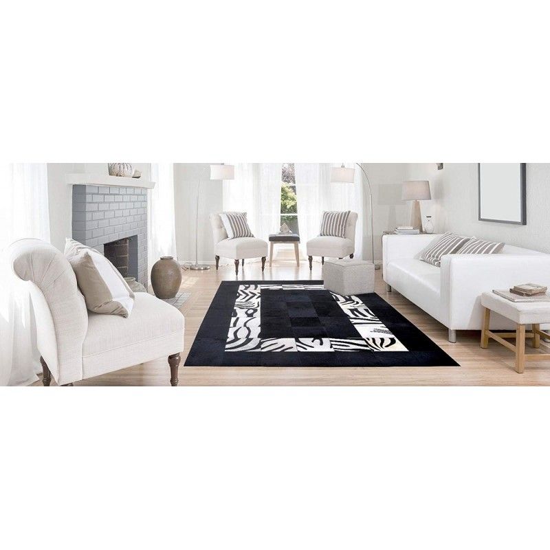 zerimar shoes Alfombra Patchwork piel de toro 240x300 cm Oferta especial