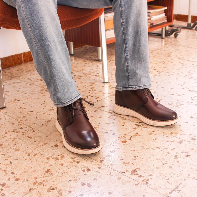 zerimar shoes Botines de piel con alzas interiores +7 cm modelo SEYMOUR ÚLTIMAS EDICIONES
