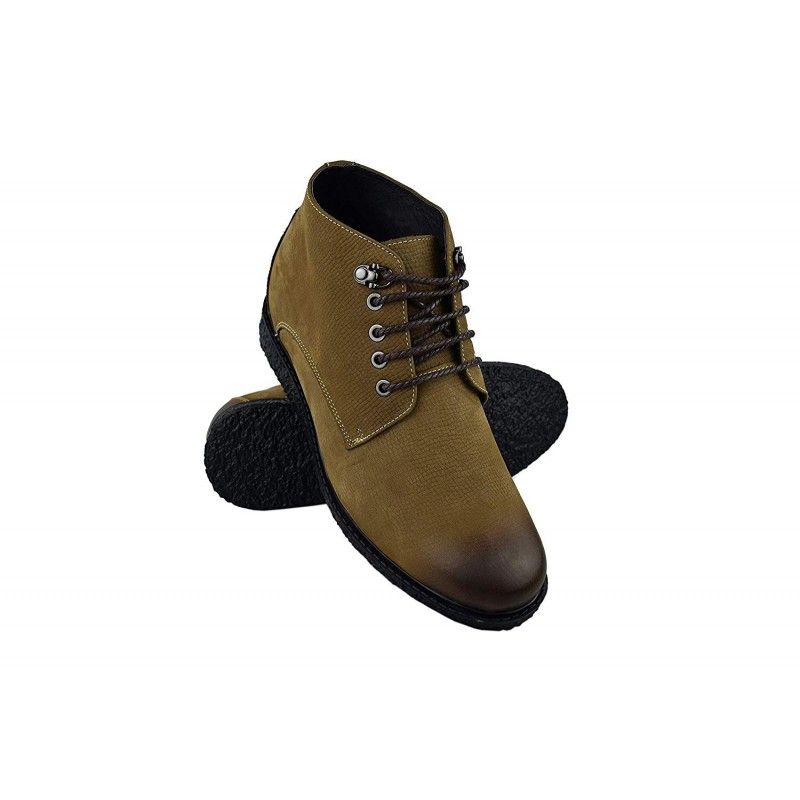 zerimar shoes Botas de piel para hombre con alzas interiores aumento de 6 cm Oferta especial de fábrica