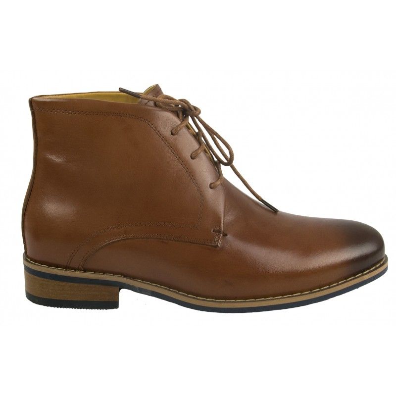 zerimar shoes Botas de vestir de piel con alzas que aumentan la altura 7 cm Tienda de fábrica