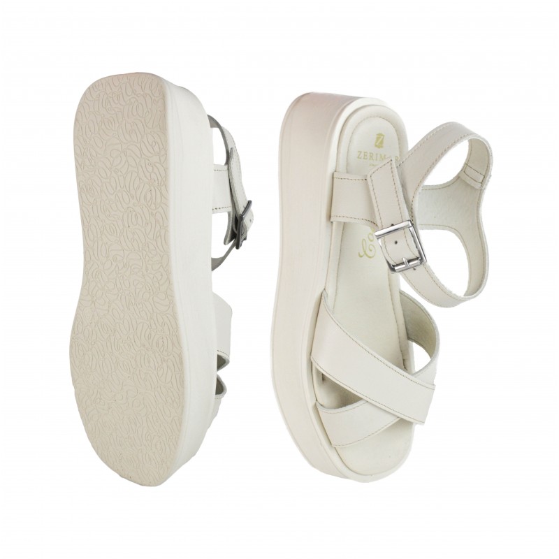 zerimar shoes Sandalias de piel con plataforma modelo NFT Libre de impuestos
