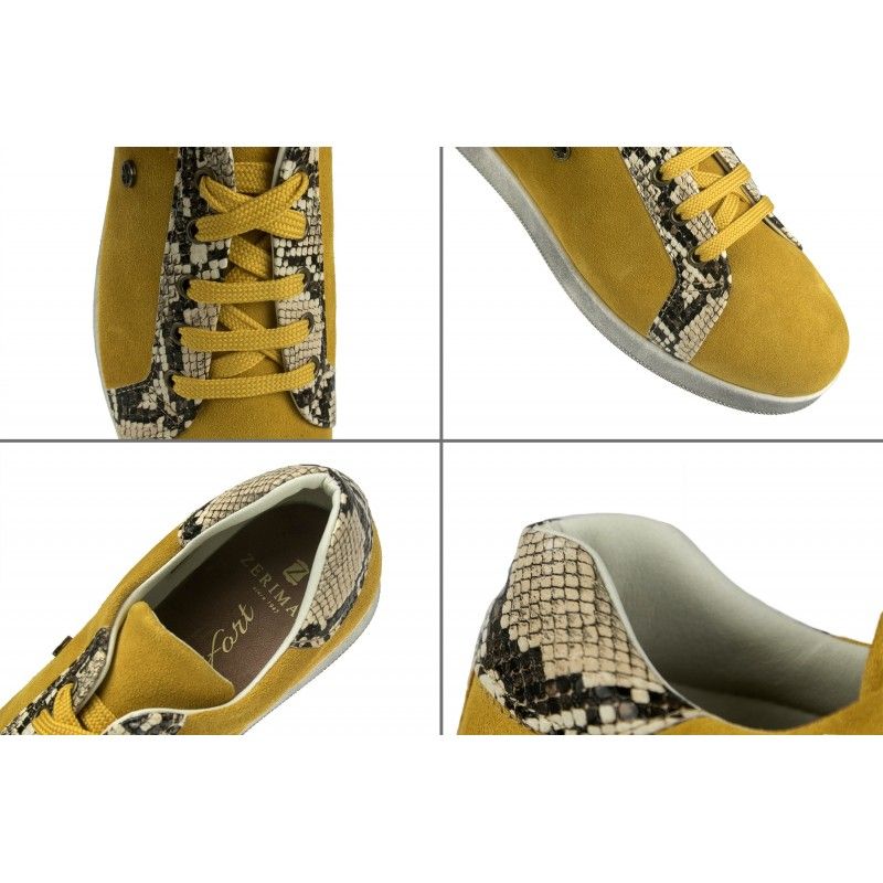 zerimar shoes Sneakers de piel de colores con estampado de python Grandes ahorros