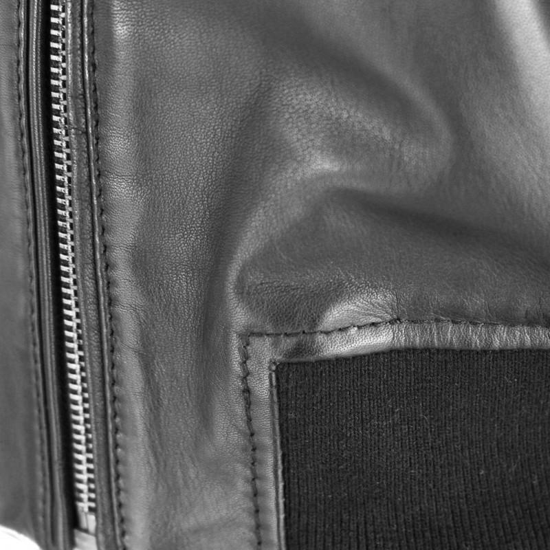 zerimar shoes Bomber corta de piel con cremallera modelo MITES Precio ultrabajo