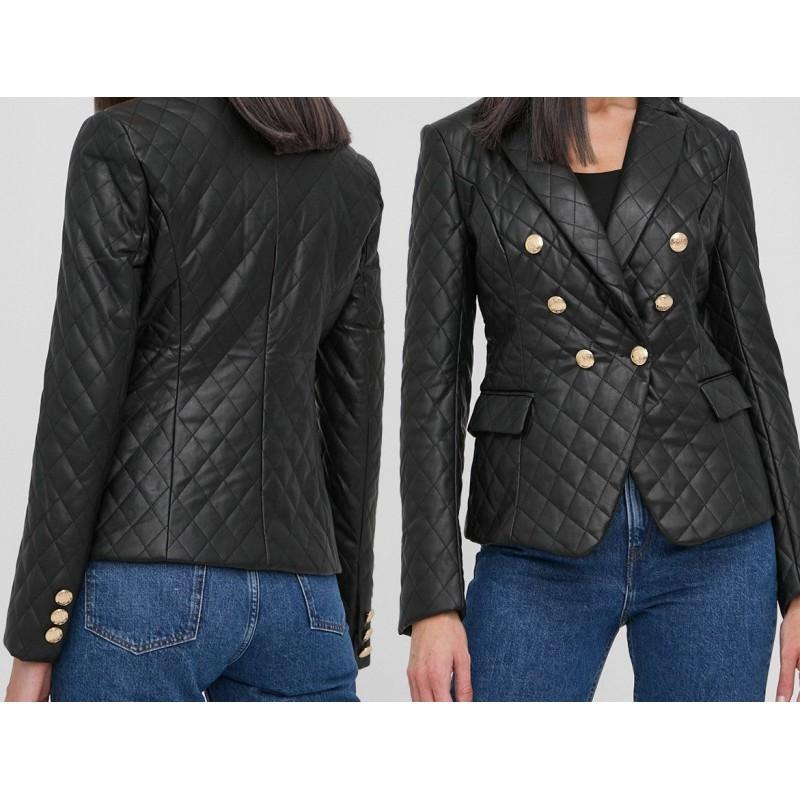 zerimar shoes Blazer acolchada con botones modelo DOFANA 2025
