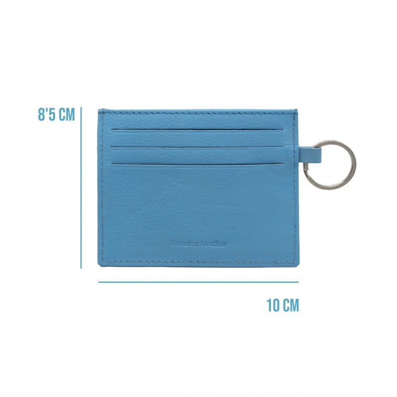 zerimar shoes Tarjetero de piel con llavero 8 5x10 cm BLUNDY Outlet online