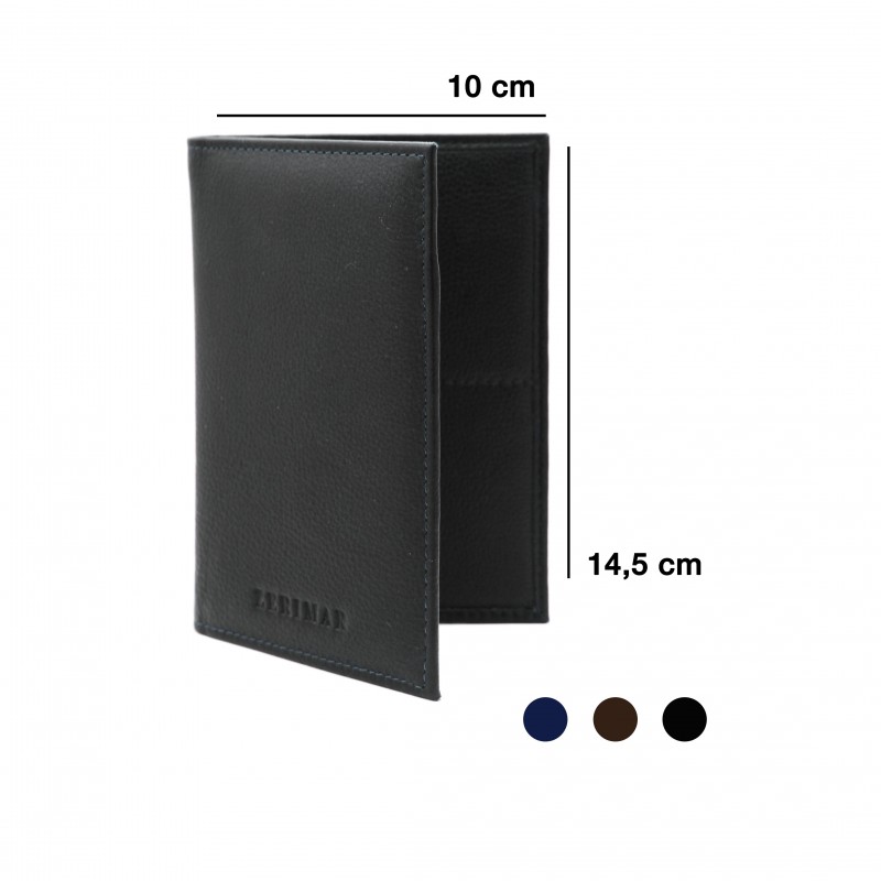 zerimar shoes Cartera funda pasaporte de piel multiespacio 14 5x10 cm Venta caliente