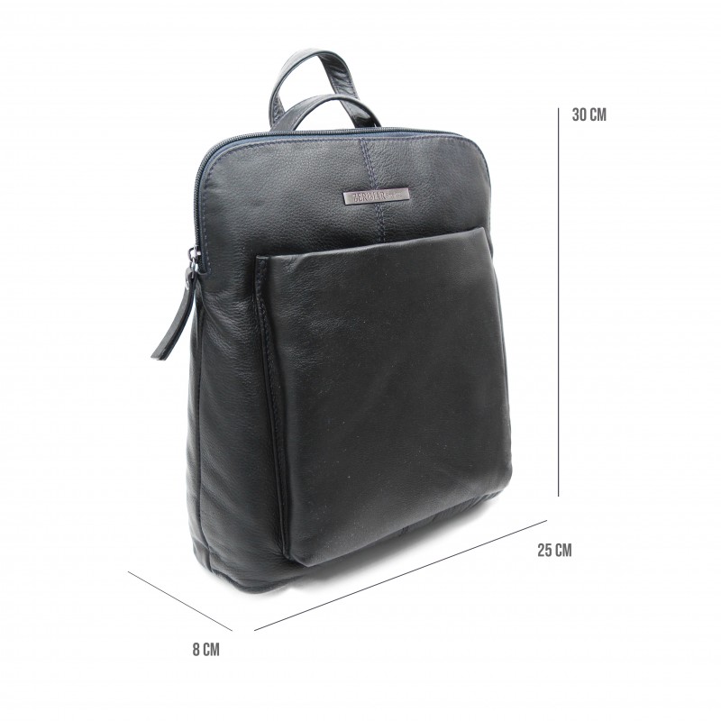 zerimar shoes Mochila de piel cremallera 30x8x25 cm Gran oferta