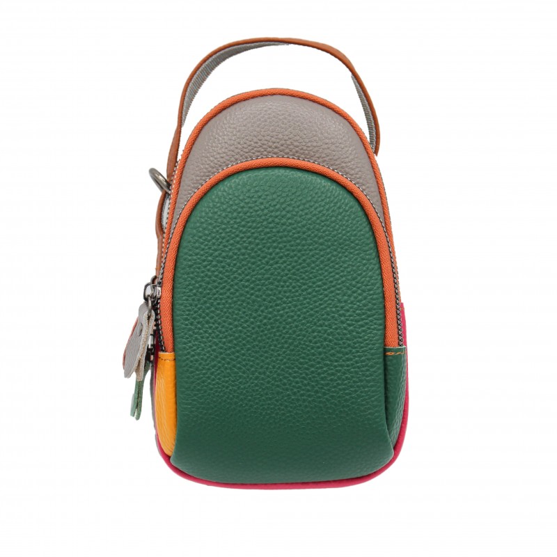 zerimar shoes Bolso bandolera de piel multibolsillos 19x10x9 cm Rebajas baratas