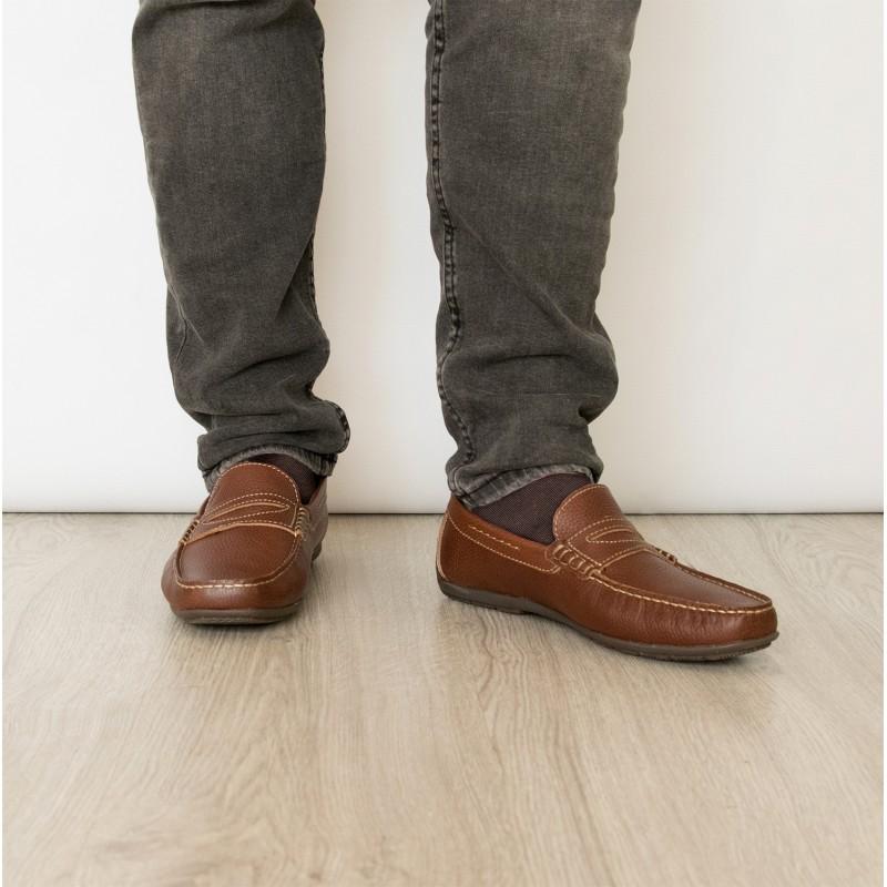 zerimar shoes Mocasines antifaz de piel en varios colores con costura Liquidación