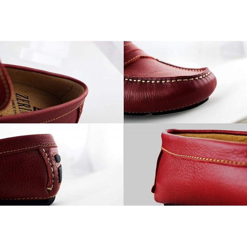 zerimar shoes Mocasines de piel para hombre con antifaz Rebajas top