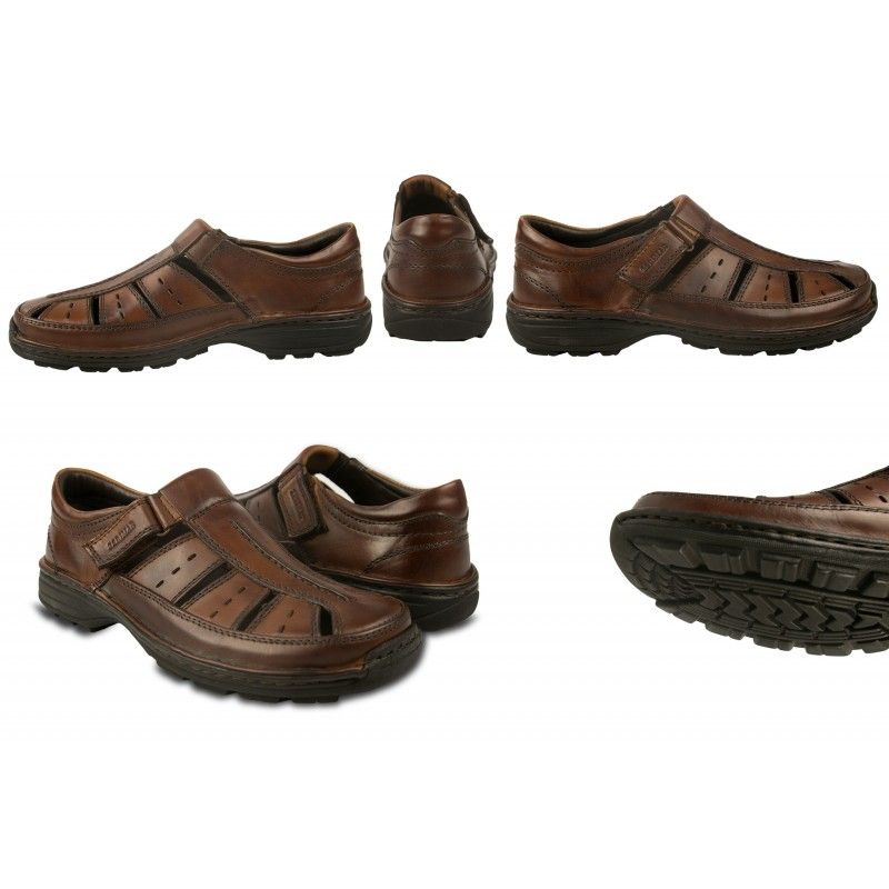 zerimar shoes Sandalias de hombre de piel de trekking o senderismo Oferta especial