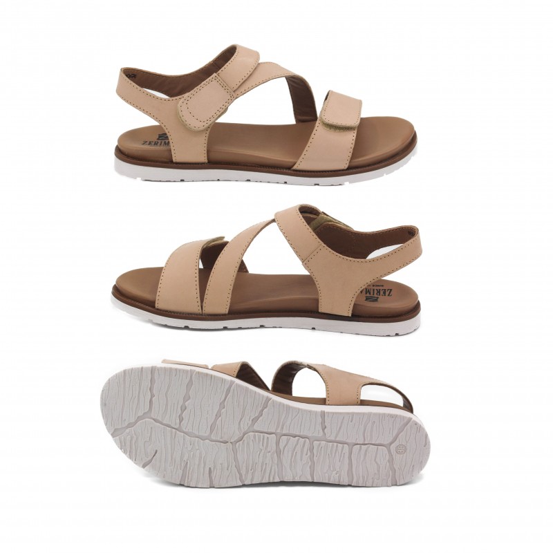 zerimar shoes Sandalias planas de piel modelo FAHAR Últimos 2 días