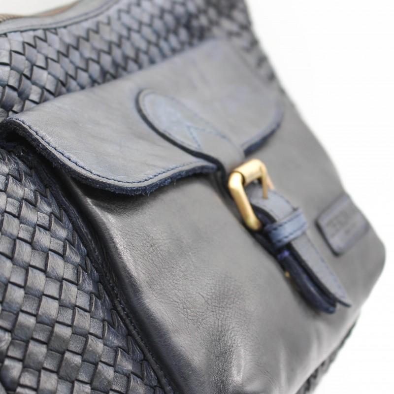 zerimar shoes Bolso de piel trenzado 30x20x10 cm Solo hoy