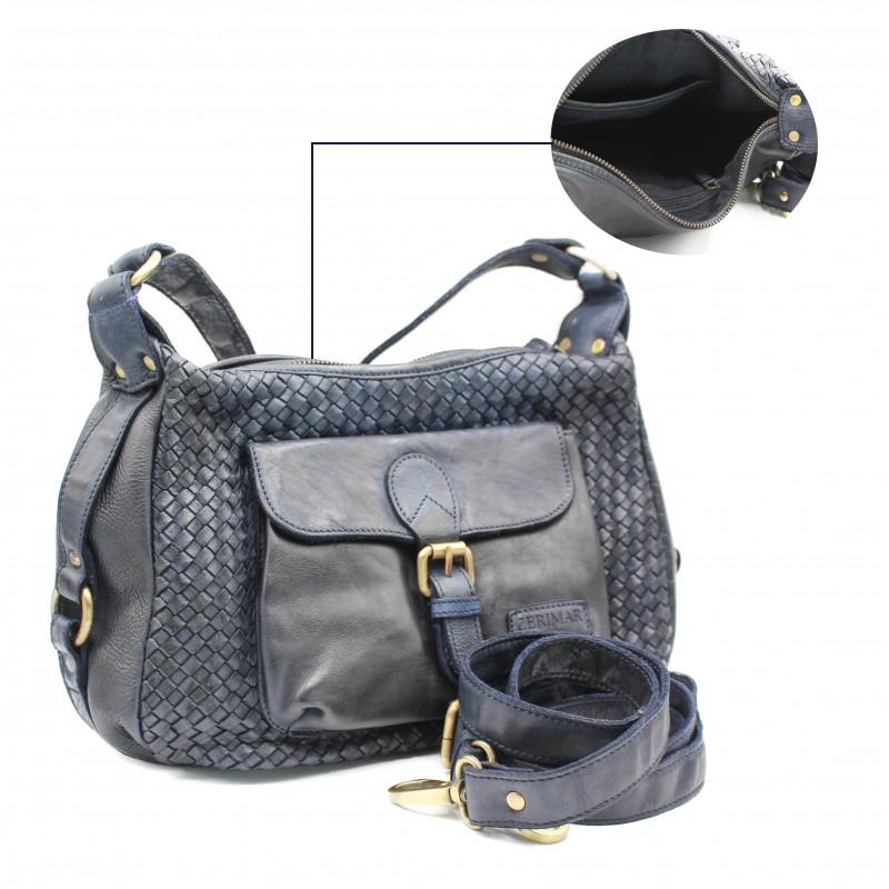zerimar shoes Bolso de piel trenzado 30x20x10 cm Solo hoy