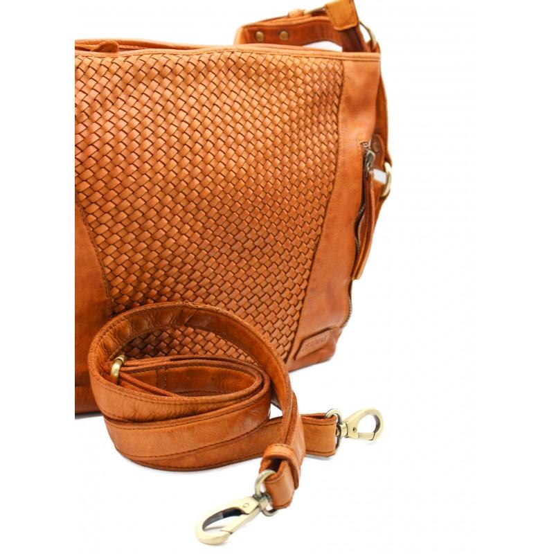 zerimar shoes Bolso de piel trenzado 38x26x10 cm Promoción trimestral