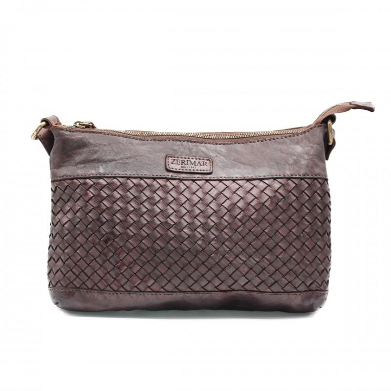 zerimar shoes Bolso de piel trenzado 31x20x4 cm Solo queda un día