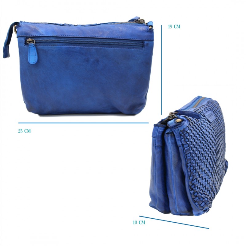 zerimar shoes Bolso de piel trenzado 25x19x10 cm Superdescuento