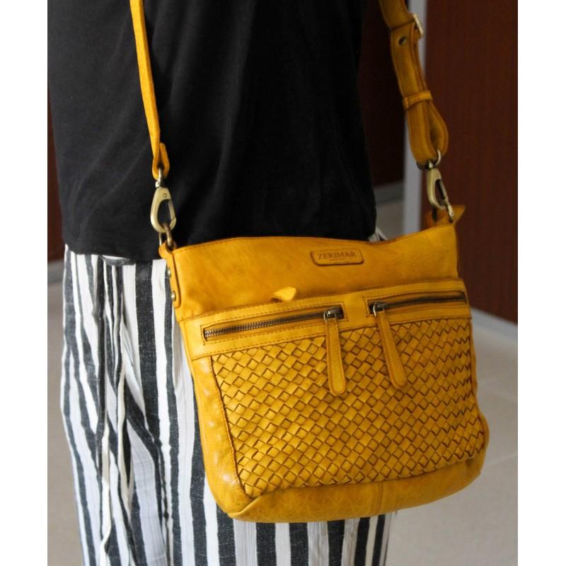 zerimar shoes Bolso de piel trenzado 26x30x10 cm Grandes descuentos