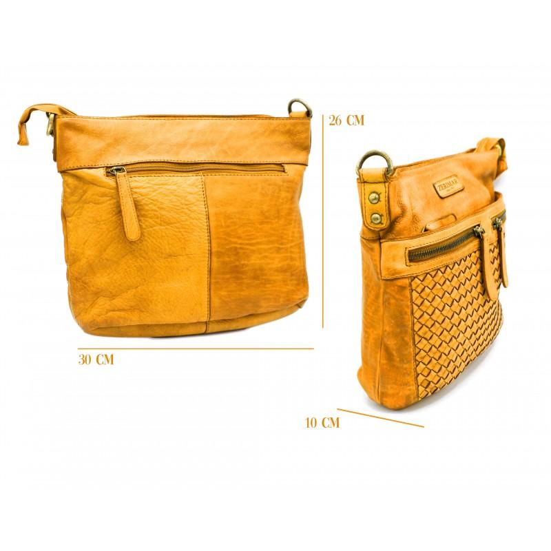 zerimar shoes Bolso de piel trenzado 26x30x10 cm Grandes descuentos